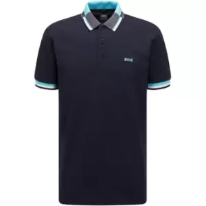 Image of Boss Paddy 1 Polo Top - Blue