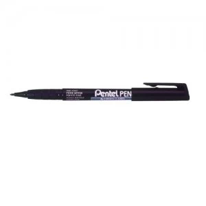 Image of Pentel Black Permanent Marker Fine 0.8mm Line Pack of 12