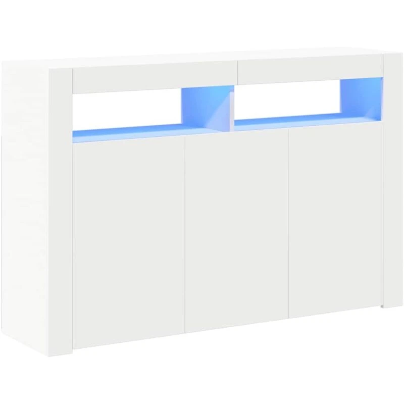 Image of VIDAXL Sideboard with LED Lights White 115.5x30x75cm vidaXL 8720286217474