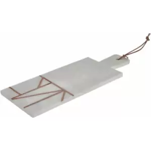 Image of White Marble / Copper Inlay Paddle Board - Premier Housewares