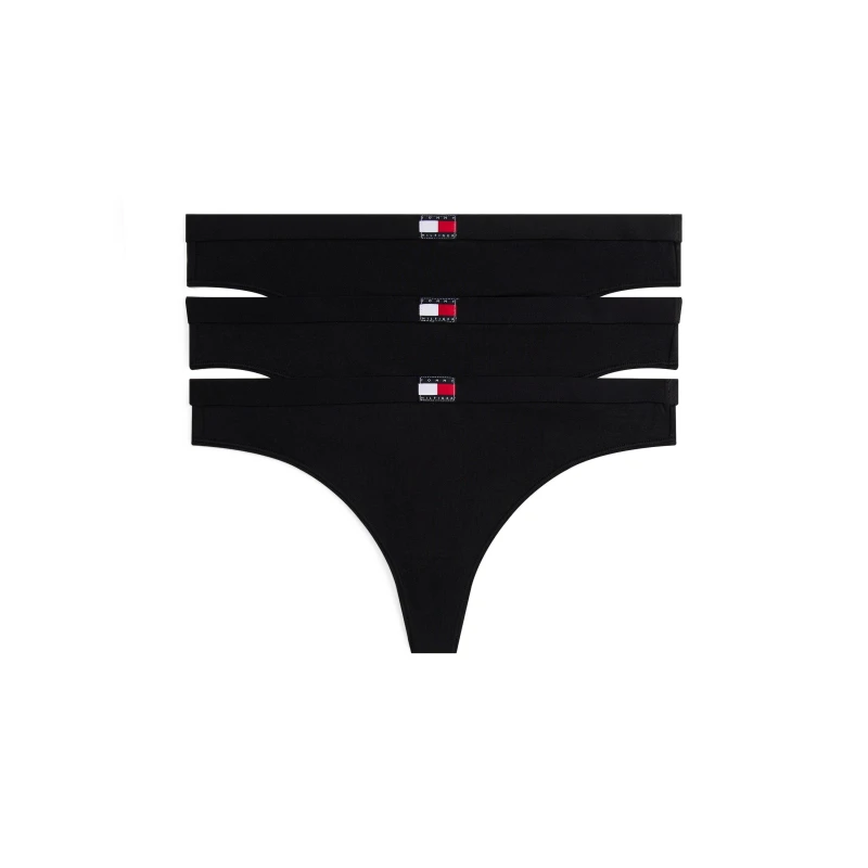 Image of Tommy Hilfiger Womens Thongs Blck/Blck/Blck female 12 (M)