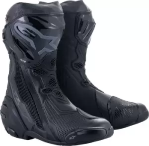 Image of Alpinestars Supertech R Motorcycle Boots, black-grey, Size 43, black-grey, Size 43