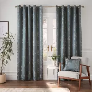 Image of Ashley Wilde Wilstone Blackout Curtains, 117 x 183cm, Midnight