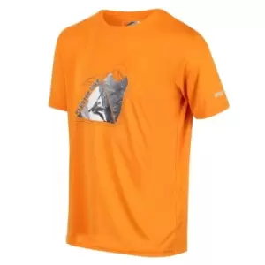 Image of Regatta Fingal Slogan T-Shirt - Orange