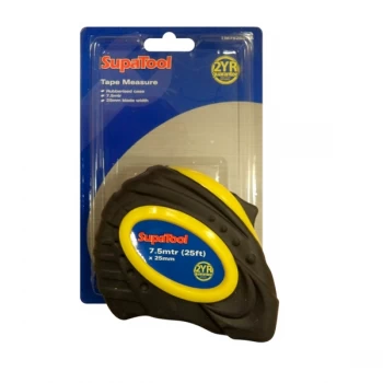 Image of SupaTool Rubberised Tape Measure 7.5m x 25mm