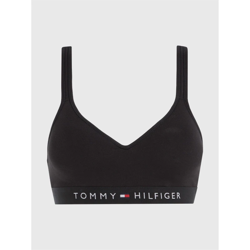 Image of Tommy Hilfiger Original V Neck Bralette Black female 8 (XS)