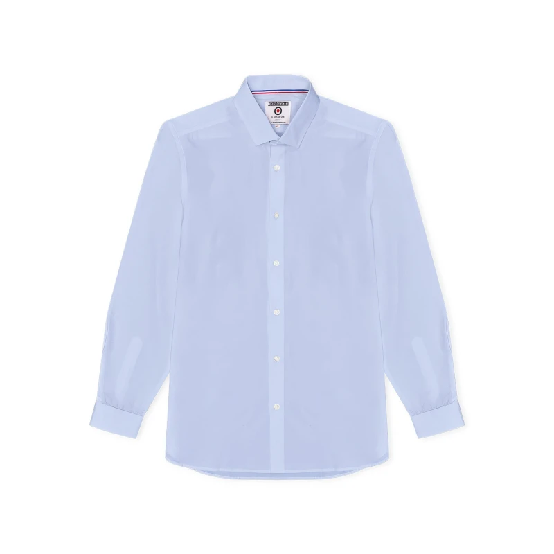 Image of Lambretta Shirt Dress Shirt - Long Sleeve Small Blue 55401618350