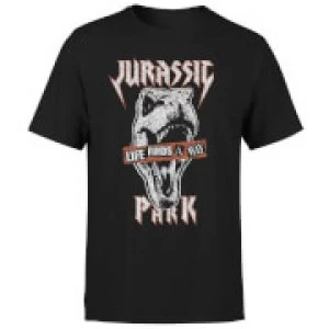 Image of Jurassic Park Rex Punk Mens T-Shirt - Black - M