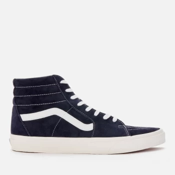Image of Vans Mens Suede Sk8 Hi-Top Trainers - Parisian Night/Snow White - UK 9