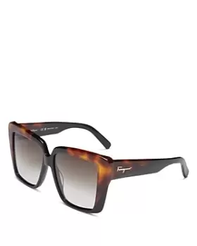 Image of Salvatore Ferragamo Square Sunglasses, 55mm