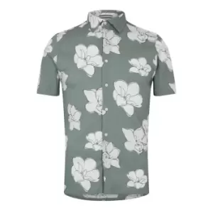 Image of Ted Baker Coving Short Sleeve Shirt - Green