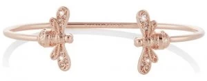 Image of Olivia Burton Sparkle Bee Rose Gold Bangle OBJAMB119 Jewellery