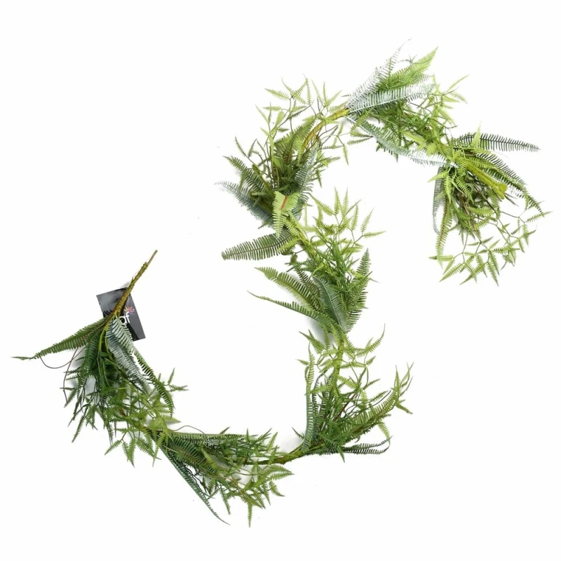 Image of Leaf 180cm Artificial Trailing Hanging Fern Garland Plant Realistic Green unisex