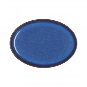Image of Denby Imperial Blue Small Oval Tray