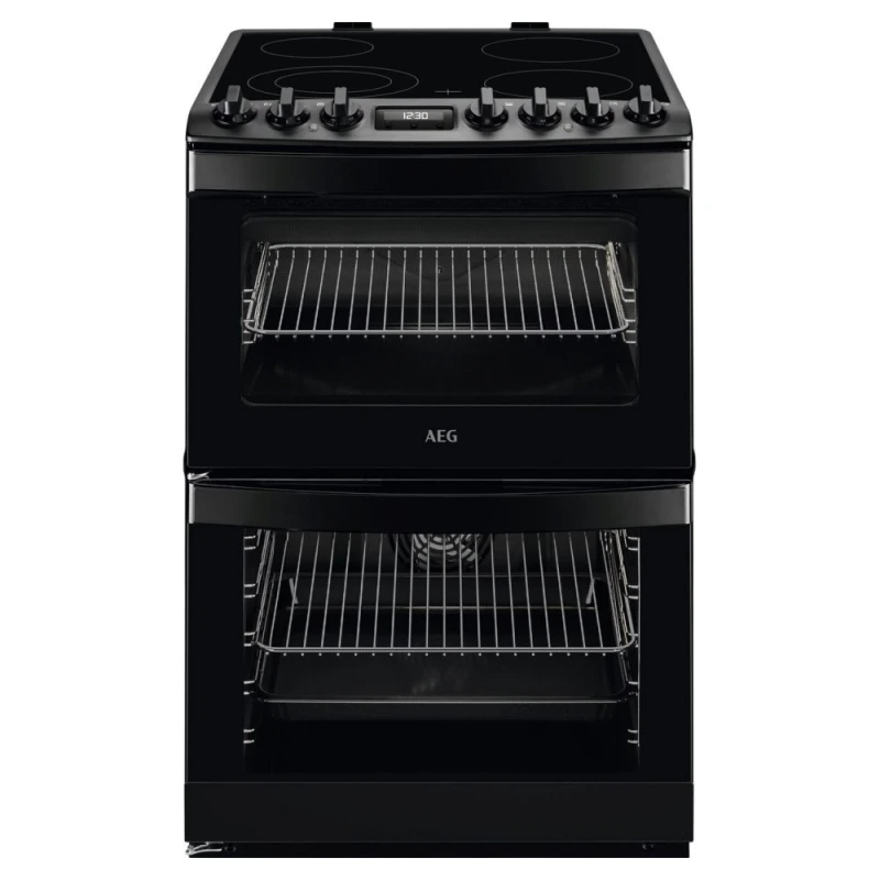 Image of AEG CCB6741MCB 60cm Double Oven Electric Ceramic - Black 948904353 Black