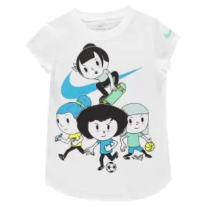 Image of Nike GFX Scoop T Shirt - White