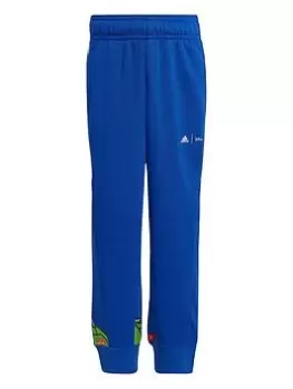 Image of adidas Disney Younger Boys Buzz Lightyear Jogging Bottoms - Dark Blue, Dark Blue, Size 7-8 Years