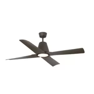 Image of Typhoon LED Brown Ceiling Fan with DC Motor, 3000K