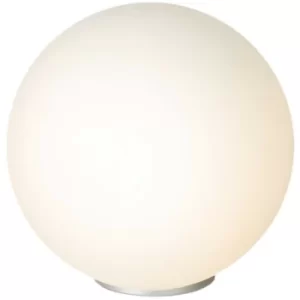 Image of Linea Verdace Bolla Globe Table Lamp Satin Nickel