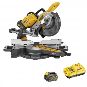 Image of DEWALT DCS727 54v XR Flexvolt Cordless Mitre Saw 250mm 2 x 6ah Li-ion Charger No Case