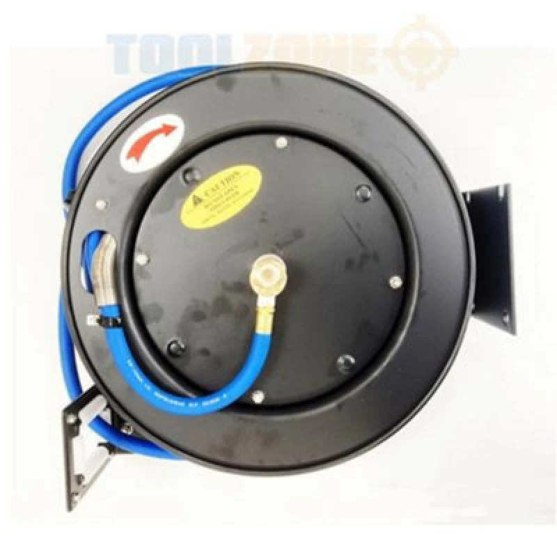 Image of Toolzone 3/8" x 50ft Retractable Air Hose On Reel KDPAT077