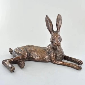 Image of Bluebell Hare Cold Cast Bronze Sculpture 12.5cm