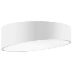 Image of Baton 40cm Integrated LED Semi Flush Light Sandy White Aluminium Matt White LED 30W 2280Lm 3000K - Merano