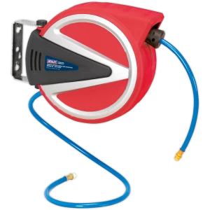 Image of Sealey Retractable Air Line Hose Reel 8mm 15m