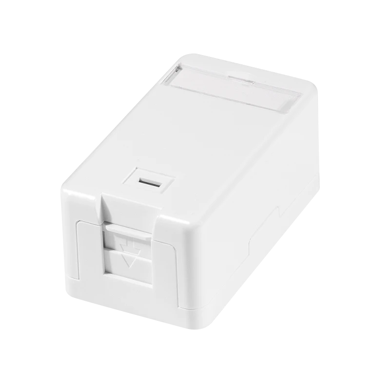 Image of LogiLink Keystone surface box 1-port. with shutter