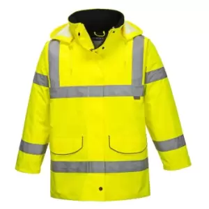 Image of Oxford Weave 300D Womens Class 3 Hi Vis Traffic Jacket Yellow M