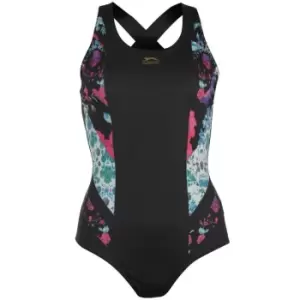 Image of Slazenger Rebecca Adlington Curved X Back Swimsuit Ladies - Black
