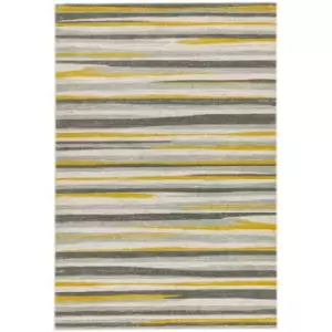 Image of Asiatic Carpets Colt Machine Woven Rug Stripe Mustard - 200 x 290cm