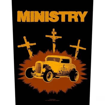 Image of Ministry - Jesus Built My Hot-Rod Back Patch