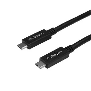 Image of StarTech USB-C to USB-C Cable w/ 5A PD - M/M - 6 ft. (1.8 m) - USB 3.0 (5Gbps) - USB-IF Certified