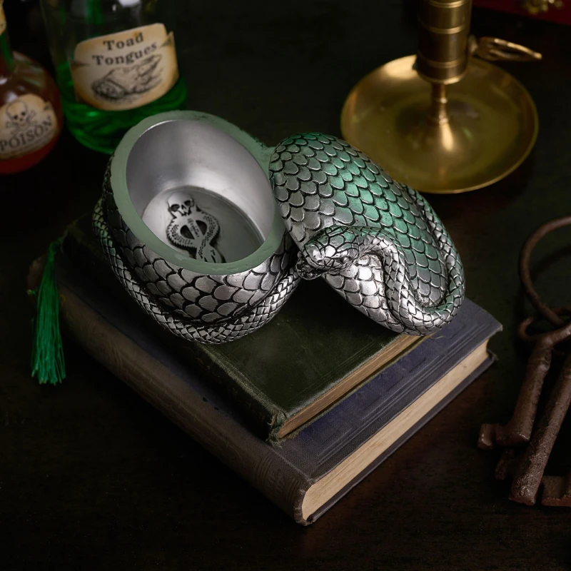 Image of Warner Bros Harry Potter Dark Arts Trinket Box - Nagini Silver unisex