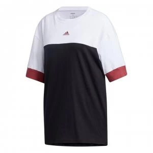 Image of adidas Womens New T-Shirt Loose - White