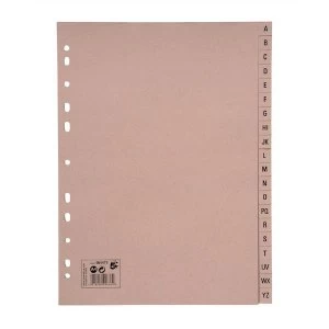 Image of 5 Star Index A-Z 20-Part 150gsm A4 Buff Manilla