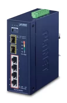Image of PLANET IGS-624HPT network switch Unmanaged Gigabit Ethernet...