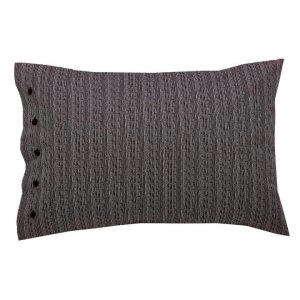 Image of Bedeck of Belfast Blue Bamboo and Cotton Kateri' Standard Pillow Cases