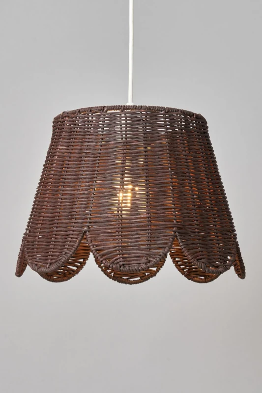 Image of BHS Lighting Kuta Easy Fit Light Shade in Dark Brown Dark Brown Unisex