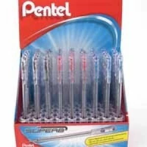 Image of Pentel Superb B/ Pen Fn Disp Box P36 Ast