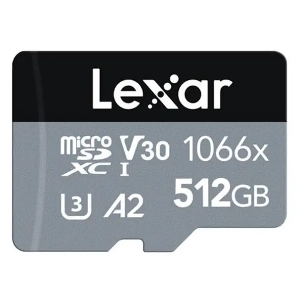 Image of Lexar microSDXC Silver Series UHS-I V30 512GB Memory Card