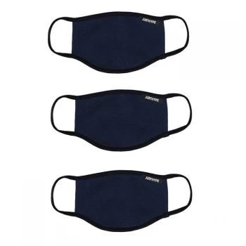Image of Hype Face Mask 3 Pack Junior - Navy