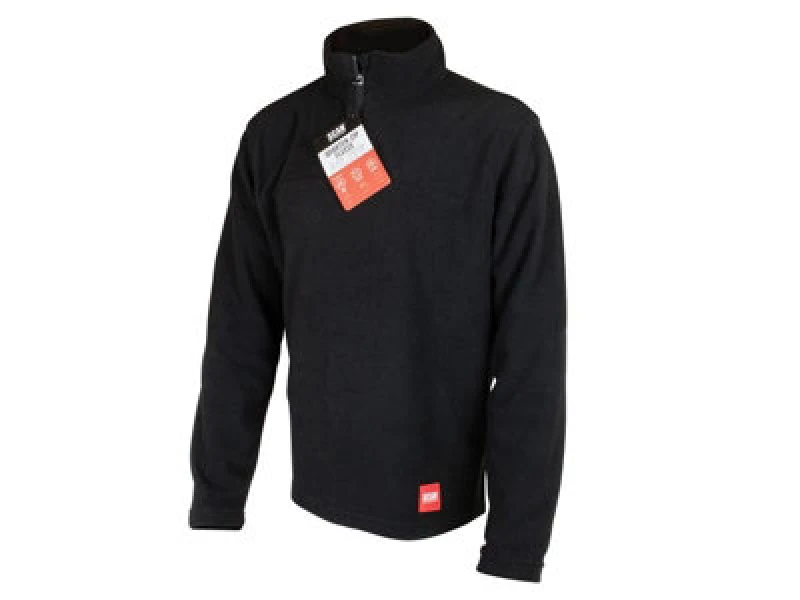 Image of Scan Quarter Zip Fleece Jumper Black M SCAWWFLEECM
