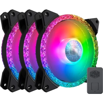 Image of Cooler Master MasterFan MF120 Prismatic ARGB Cooling Fan Triple Pack - 120mm