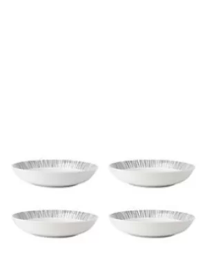 Image of Sabichi Brooklyn Grey Set Of 4 Pasta Bowls
