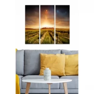 Image of MDF74936458 Multicolor Decorative MDF Painting (3 Pieces)