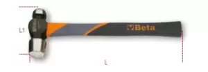 Image of Beta Tools 1377 450 Ball Pein Tinsmith Hammer Round Hands 450g 013770545