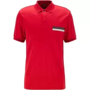 Image of Boss Phillipson Short Sleeve Polo Shirt Mens - Red