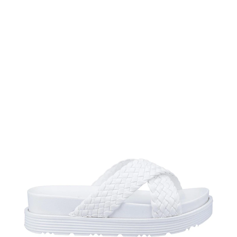 Image of Hush Puppies Serena Mule Sandal - White White 3